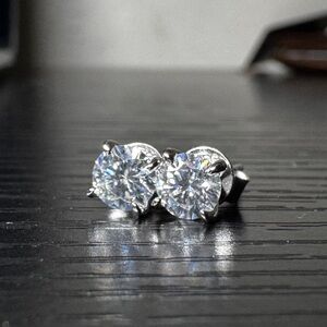 Elegant Silver Stud Earrings